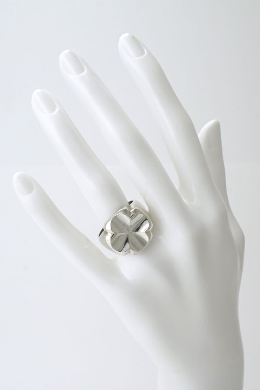 Vintage Georg Jensen Sterling silver signet cross ring Arcadia 316