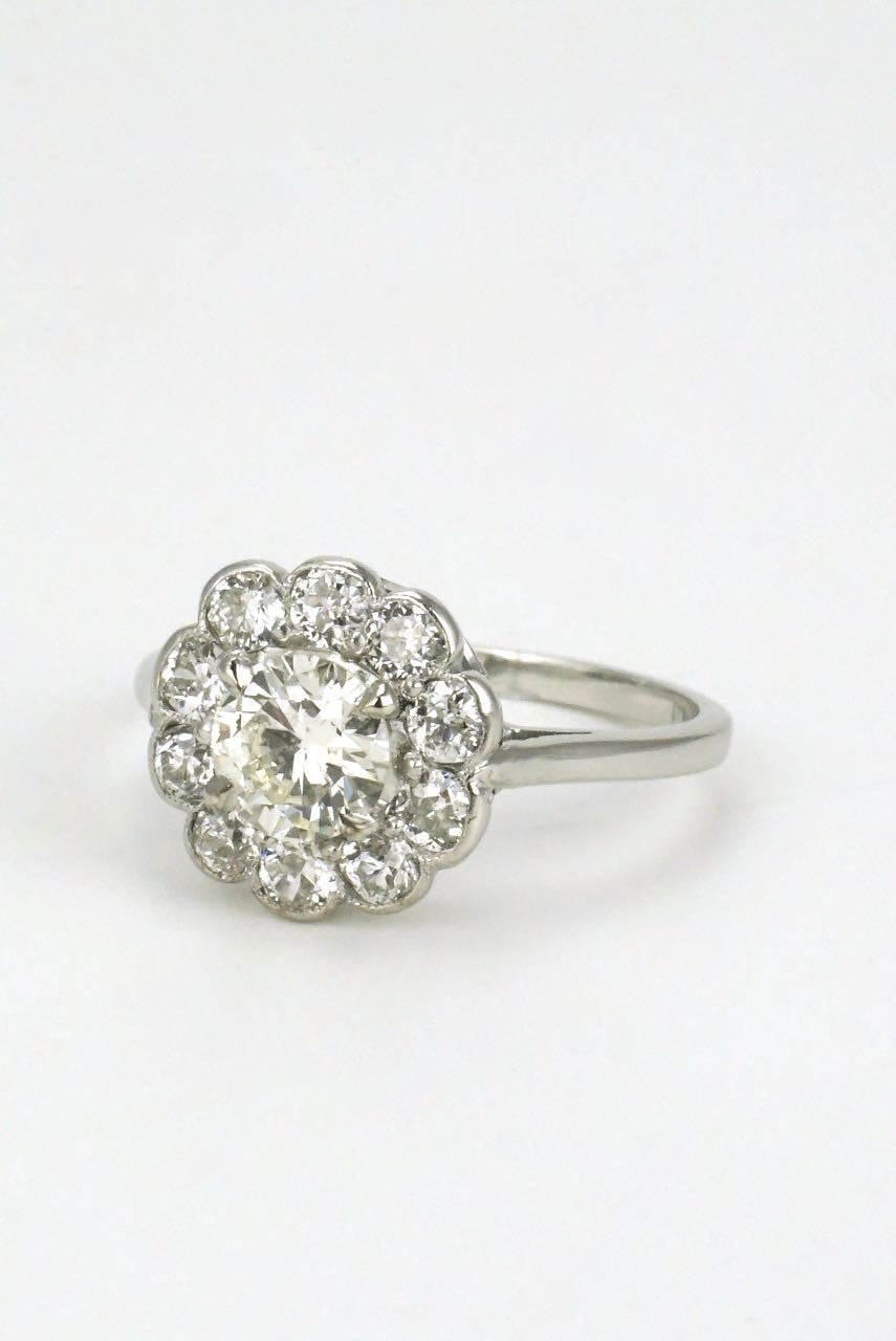 0.15ct 1930s Diamond Solitaire Engagement Ring in Bicolor Gold Illusio –  A.J. Martin