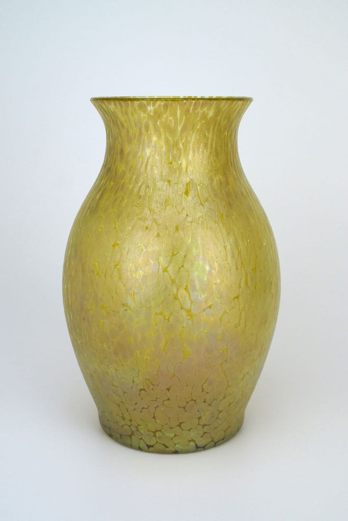 Loetz Candia Papillon iridescent yellow vase