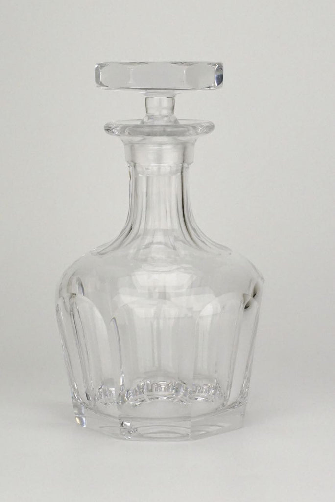 Orrefors faceted crystal decanter