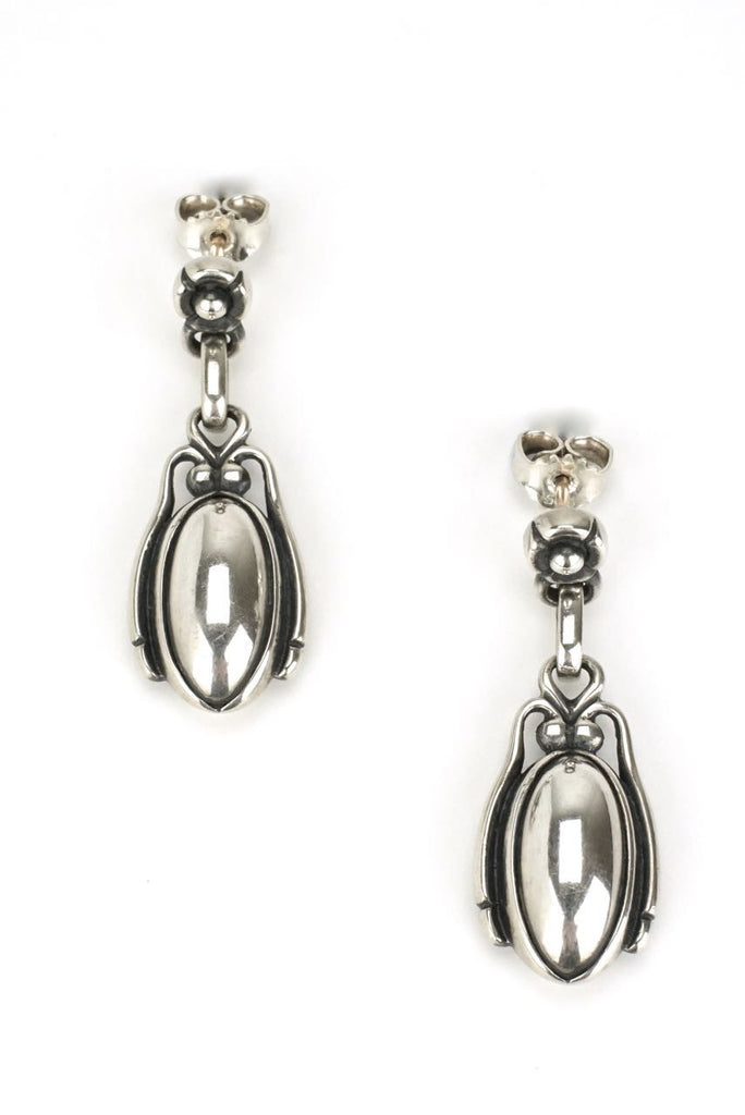 Georg Jensen silver and silverstone drop earrings 2009