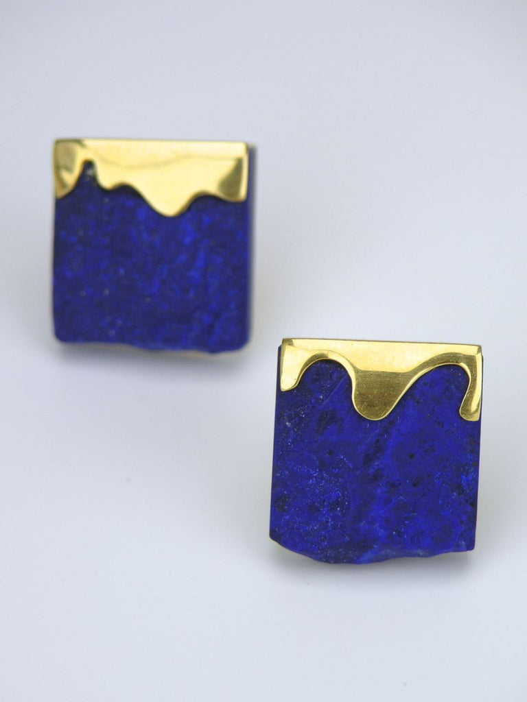 Lapis lazuli and gold earrings