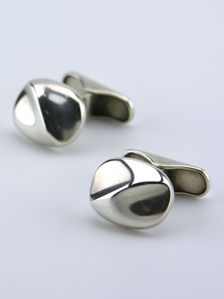 Georg Jensen silver cushion shape cufflinks