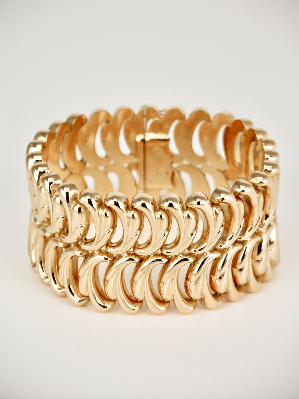 14K Yellow Gold - Solid Oval Link High Polished Italian Gold Bracelet -  Edward Warren Jewelers